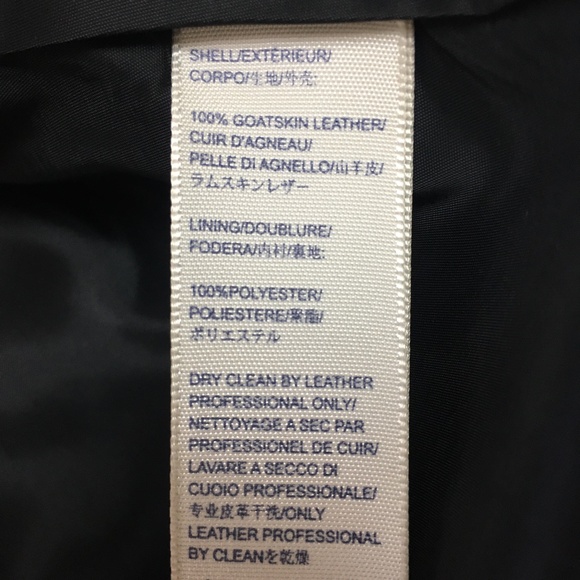 REBECCA MINKOFF SOFT Goatskin Leather Biker Moto Jacket - Picture 4 of 10